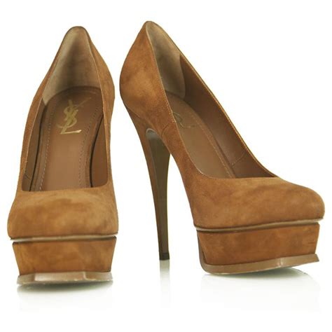 ysl brown heels|yves st laurent heels.